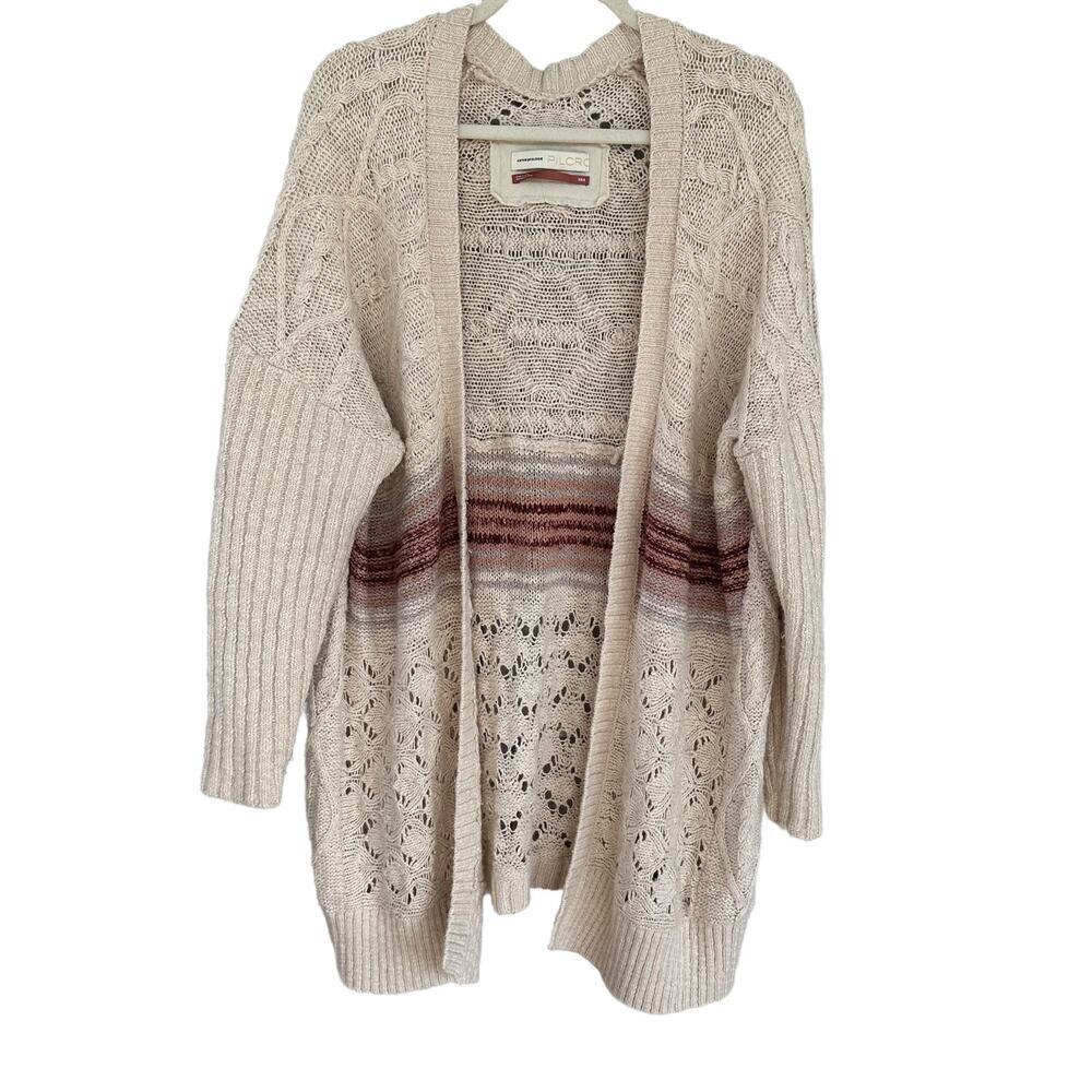Pilcro Cable Knit Open Cardigan, Size XS/S - Picture 4 of 10